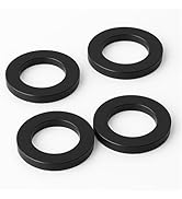 4 Pack Shower Head Gasket, 3/4" Rubber Washer for G1/2" Fixed Shower Head/Handheld Shower Hose Co...