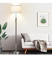 Upgraded Dimmable Floor Lamp for Living Room, 1100 Lumens LED Edison Bulb Included, Simple Stan...