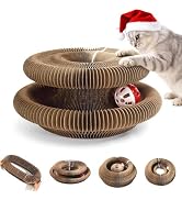 COSOWO Kitty Kurlz Magic Organ Cat Toy, Foldable & Reversible Infinity Style Cat Scratching Board...