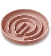 OHMO-Slow Feeder Dog Bowls for Medium Small Breed, Slow Down Eating Non Slip Suction Cup, Soft Si...