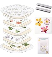 Catcan Microwave Flower Press Kit, 4 Layers Quickly Flower Pressing Kit for Adults to Quickly Mak...
