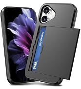 TOPAUX for iPhone Pro Wallet Case Slim Credit Card Holder Slot Slide Cover Back Pocket Compartmen...