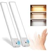 Under Cabinet Lights, Motion Sensor Light with 3 Color Temps, Rechargeable Closet Lights with Han...