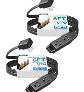 DEWENWILS 6FT Flat Plug Extension Cord 3 Prong Ultra Thin Power Strip, 13A/125V/1625W, 16/3 Awg G...