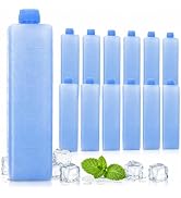 Housoutil 12pcs Reusable Ice Packs, Ice Packs for Cooler Lunch Bags Breastmilk Storage Bottle Dai...
