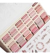 BLIEVE- Bible Tabs, Rosey Edition with Stickers Included, Laminated Bible Tabs for Women and Men,...