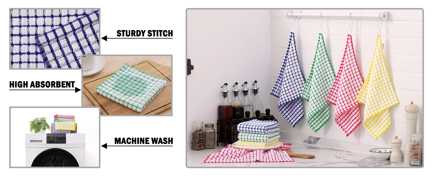 Soft, Absorbent, Machine wash