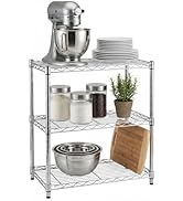Honey-Can-Do 3-Tier Heavy Duty Adjustable Shelving Unit, 250-lb Per Shelf Metal Storage Rack, Wir...