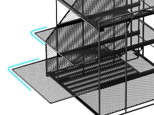 sliding mesh letter tray