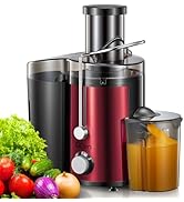 Juicer Machine, 800W Centrifugal Juicer Extractor with Wide Mouth 3” Feed Chute for Fruit Vegetab...