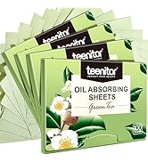 Teenitor Oil Blotting Sheets for Face, 400 Sheets Green Tea Oil Absorbing Sheets Blotting Paper f...