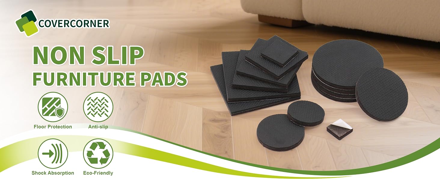 Non slip furniture pads