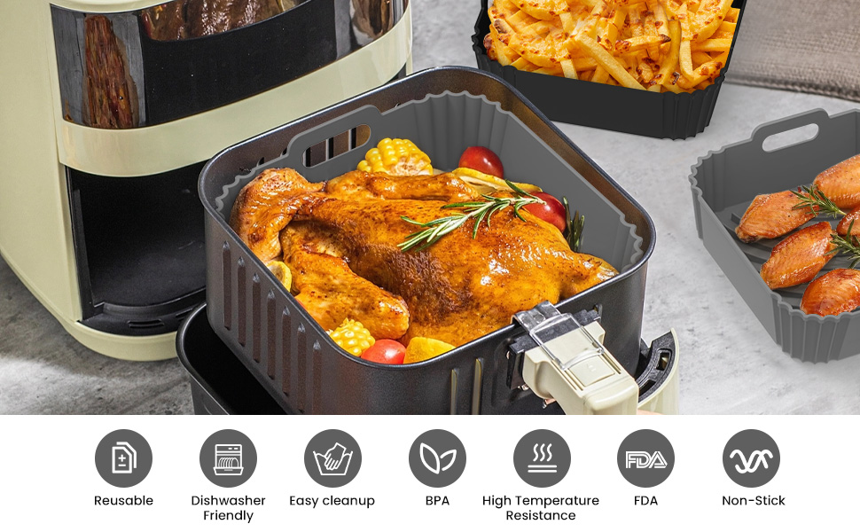 airfryer liners,air fryer accessories,air fryer silicone liners,silicone air fryer liners