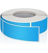 Blue Rectangle Stickers 3 x 1 Inch Color Coding Labels Vinyl Roll Self-Adhesive Waterproof Remova...