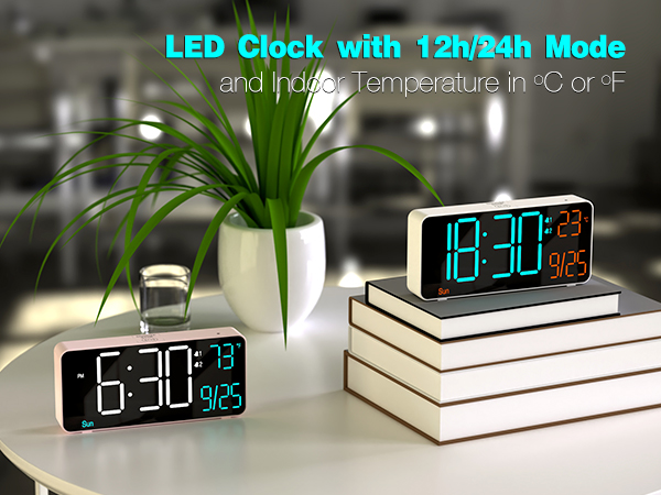6.7in digital clock