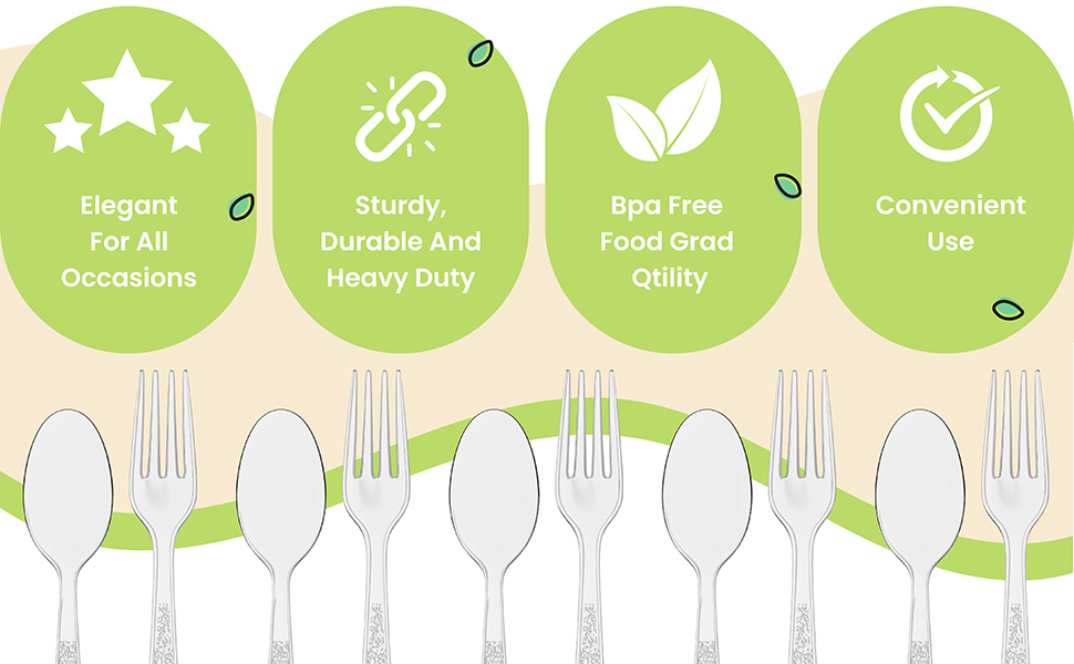 clear plastic cutlery