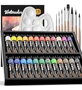 Nicpro Watercolor Paint Set for Adults, Kids, Beginner & Artists, 24 Tubes Water Color Paint Set ...