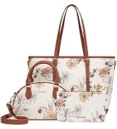 Montana West Purses for Women 3PCS Set Large Work Tote Bag with Crossbody Bag and Wallet