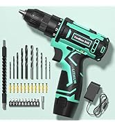 Cordless Drill Set,12V Power Drill Driver 3/8