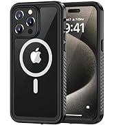Lanhiem Magnetic for iPhone 15 Pro Max Case, Waterproof Shockproof Dustproof [Built in Screen Pro...