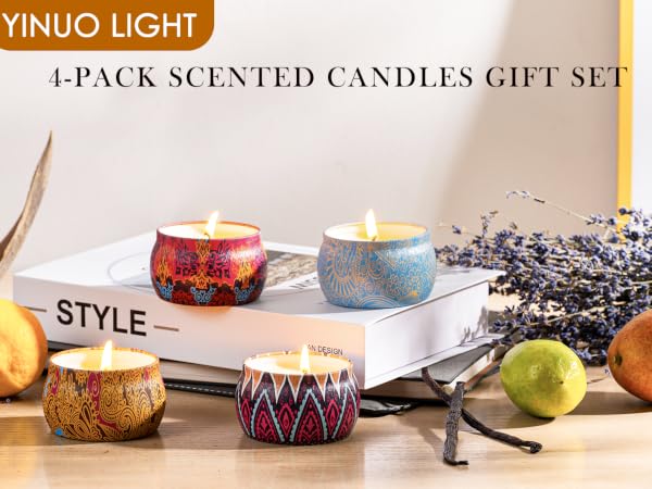 Candles for Home Scented Aromatherapy Candles Gifts Set for Women