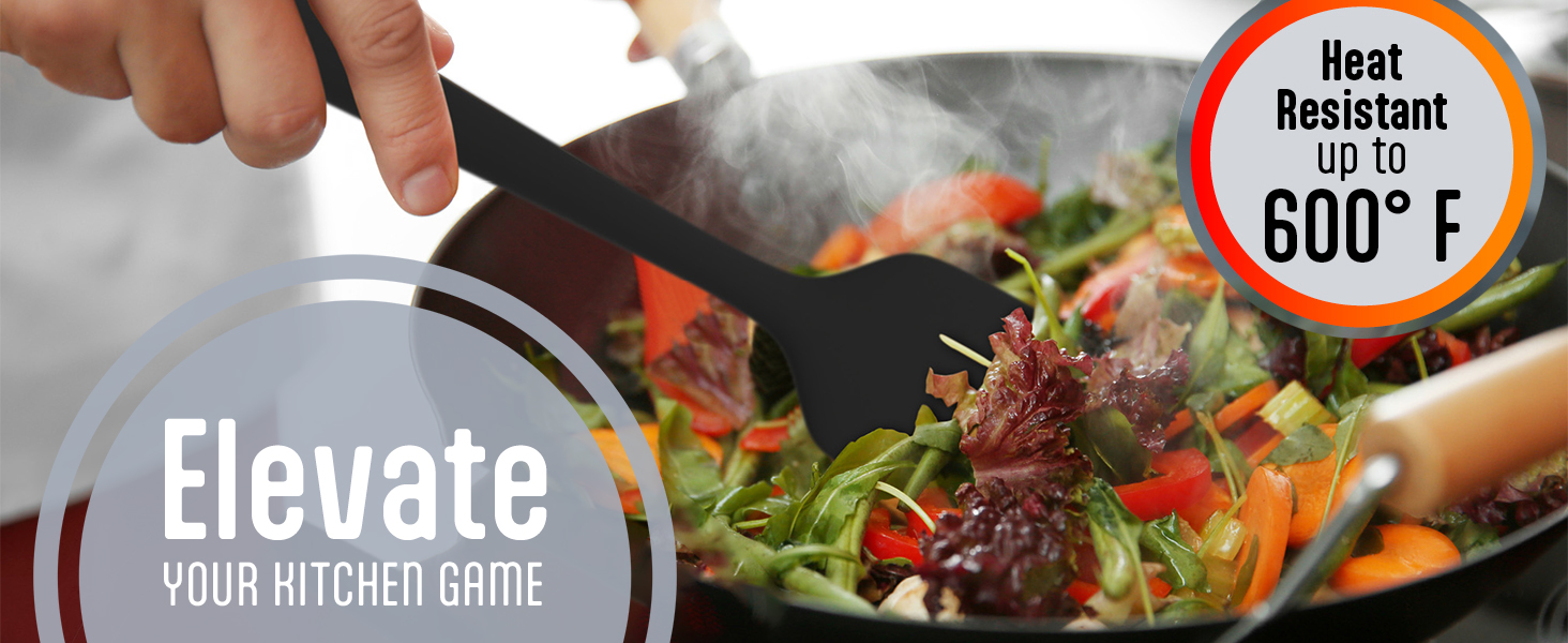 Heat resistant up to 600F. Elevate your kitchen game