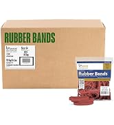 Upgrade Office Supply UPG25764RCS Rubber Bands, Size 64 (3-1/2 x 1/4), Red, 80 Bands per 1/4 lb, ...