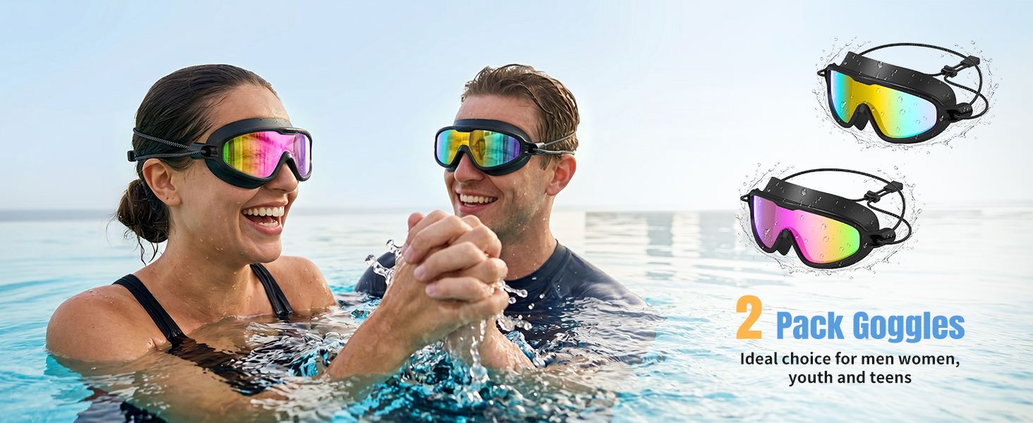 adult swim goggles with bungee strap