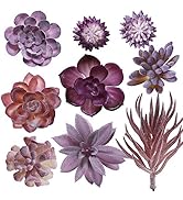 Tiita Small Artificial Succulent Plants Fake Faux Succulents Plants Floral for Garden Wedding Hom...