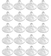Srzllxfc Anti-Collision Suction Cups for Glass Table Protection, 20 Pack 18mm/0.7" Transparent Cl...