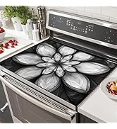 HOMETITUTE Stove Top Covers for Electric Stove 28x20 Inch Countertop Protector Heat Resistant Gla...