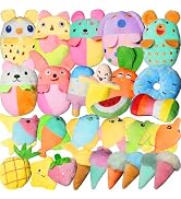 GZQKUSO 28Pcs Squeaky Dog Toys Bulk Set - Cute Small Dog Toys Plush Puppy Chew Toys for Small/Med...