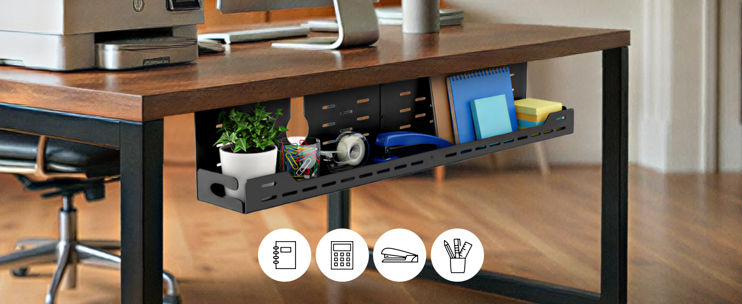Functional Under Desk Cable Organizer