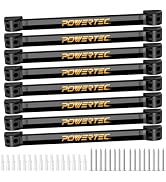 POWERTEC Magnetic Tool Holder Strip 12" 8PK, Metal Magnet Tool Bar Organizers for Garage, Worksho...