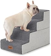 ZOMISIA Dog Stairs for Small Dogs - Pet Stairs 2 in 1 with Zippers Suitable for Couch and Bed, 35...