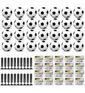 yasuwekik Mini Fishing Kits Bulk and Soccer Balls with Pumps Bulk for Church Outreach, Donation D...