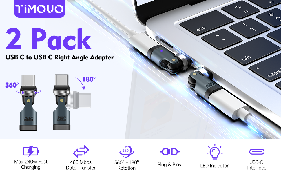 usb c 90 degree adapter