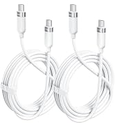 toocki 240W USB C Cable, Silicone Fast Charging Cord, 2Pack,10FT | Silicone, White, Tangle-Free, ...