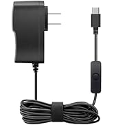 5V 3A USB-C Power Supply with On/Off Switch, 15W Type-C Charger Adapter Compatible with Raspberry...