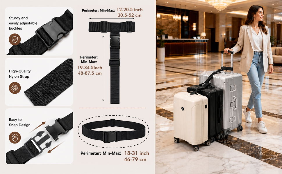 luggage straps for suitcases