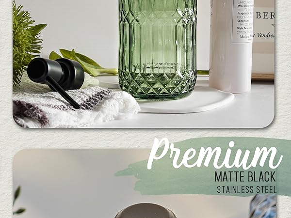 glass soap dispenser