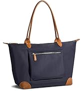 DORIS&JACKY Designer Tote Bag for Women Large Lightweight Leather Nylon Work Shoulder Bag and Fol...