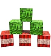 6 Pcs Gaming Party Boxes Birthday Party Decorations, 7.5 Inch Video Game Centerpieces Boxes for B...
