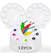 Hulameda Paint Tray Palettes, Plastic Paint Pallets for Kids or Students to Paints on School Proj...