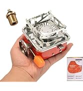 Camping Stove, Backpacking Stove, Foldable, Portable, Lightweight, Piezo Ignition, Single Burner ...