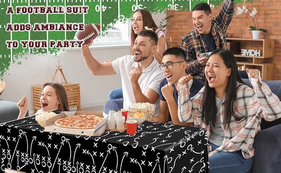 Football Tablecloth 3 Pack Football Party Decorations