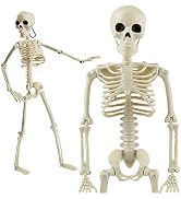 CCINEE Halloween Skeleton Decoration,Full Body Posable Joint Haning Skeletons for Halloween Party...