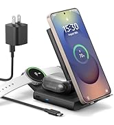 SURITCH for Samsung 3-in-1 Wireless Charging Station, Ultra-Portable Charging Dock Stand for Gala...