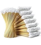 700PCS 6" Long Cotton Swabs - Strong Cleaning Swab with Bamboo Handle - Lint Free Cotton Swabs wi...