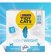 Purina Tidy Cats Low Dust, Clumping Cat Litter Odor Control, LightWeight Free and Clean Unscented...